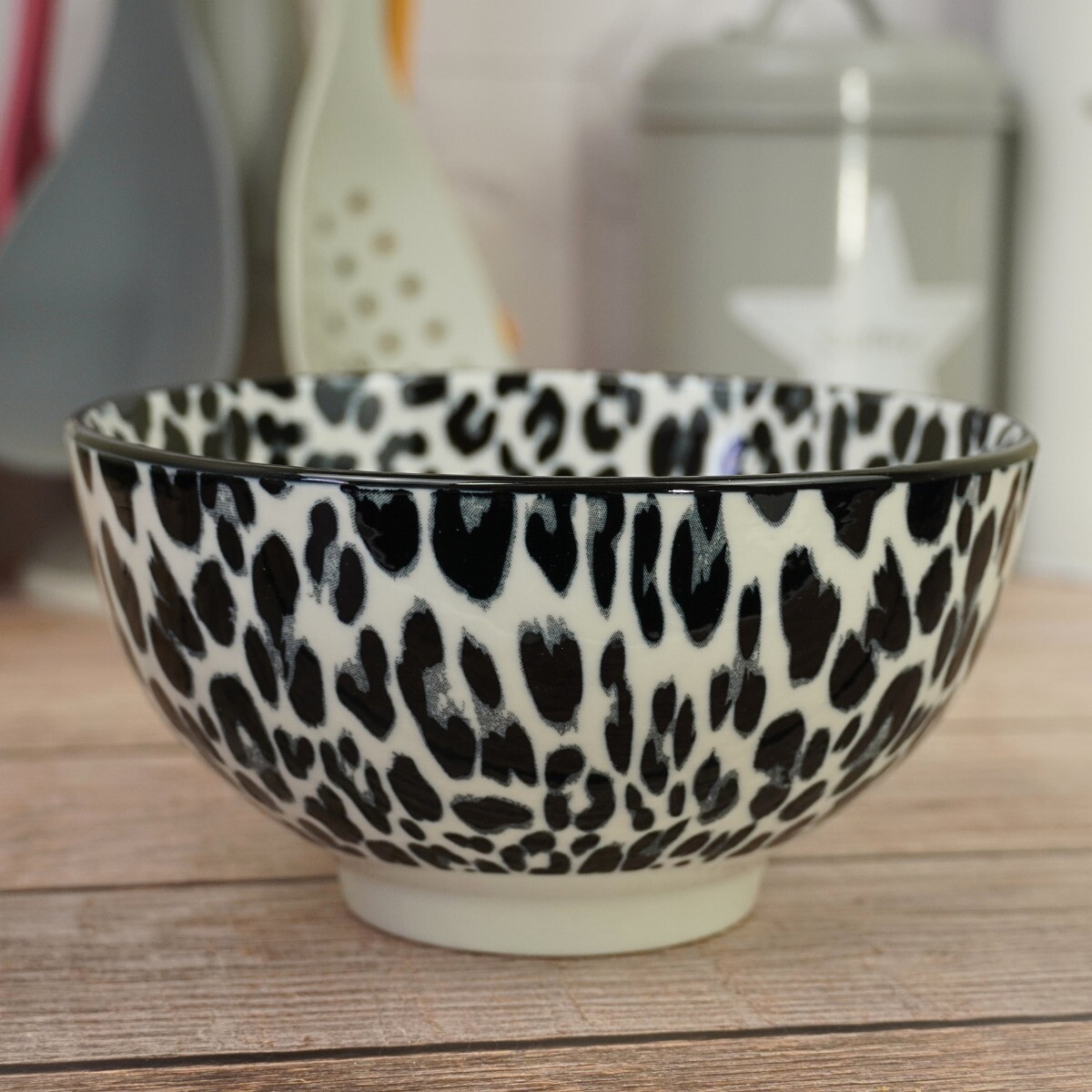 Bowl de cerámica animal print 