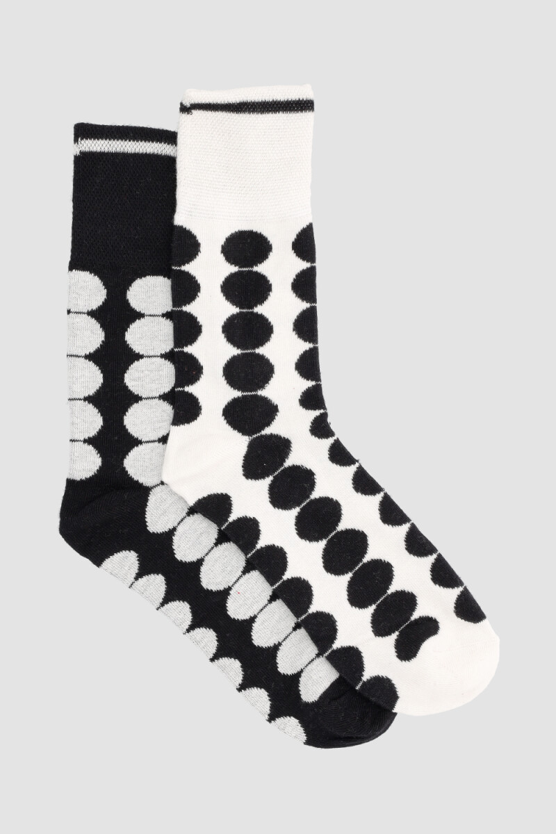 Media sujeción suave pack 2 (lisa + diseño) Variante 33