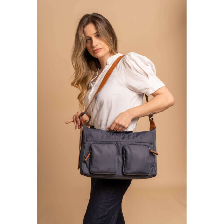 Bandolera Tahina Azul Piedra C/ Suela