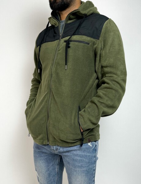 Campera abrigada micropolar Alon Verde
