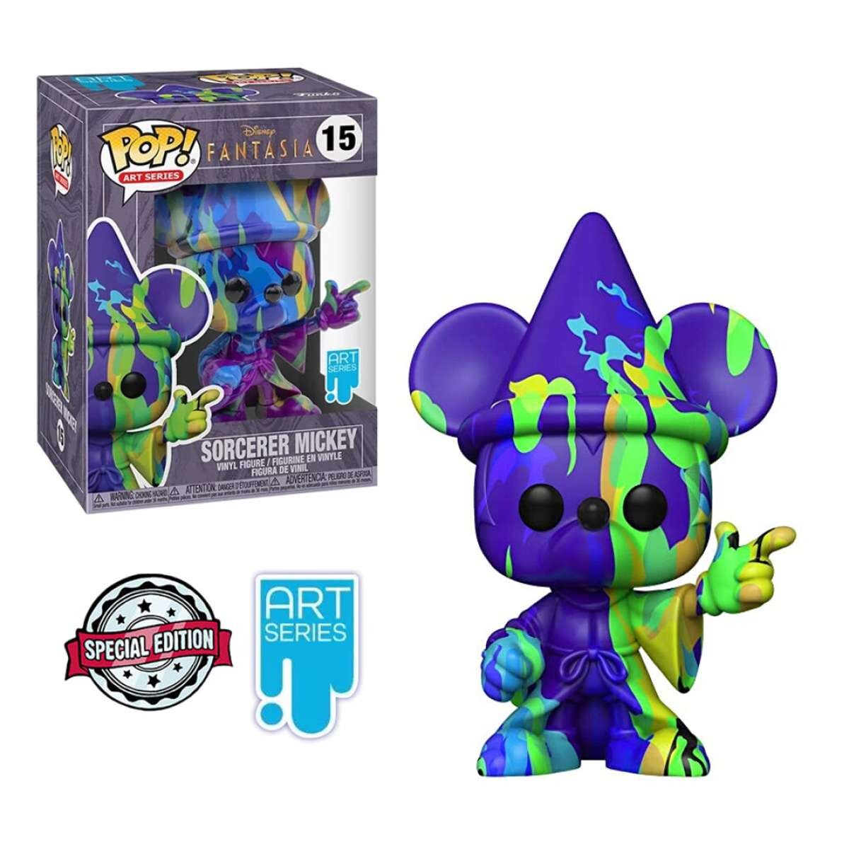 Mickey Disney Fantasia Art [Exclusivo] + Protector Acrílico Oficial - Series 2 