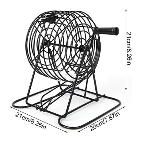 Juego Mesa Bingo Lotería Bolillero 75 Bolas Cartones Fichas Negro