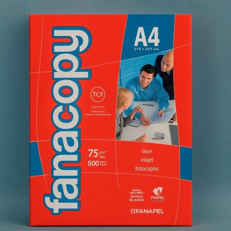 RESMA HOJAS IMPRESION FANACOPY A4 Sin color
