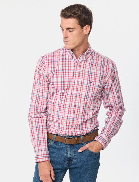 CAMISA CUADROS Rojo