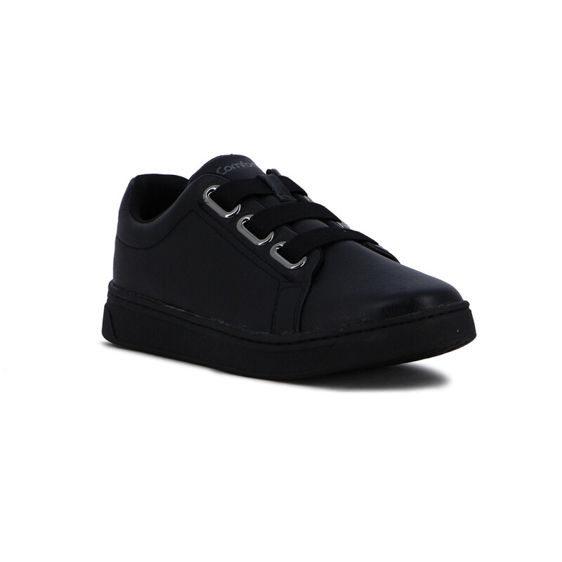 Comfortflex Calzado Deportivo Cordón Elástico Ancho Negro