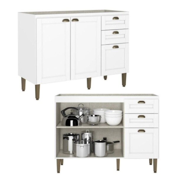 COCINA MODULADA 3.50 MT BLANCA - CLASSY COCINA MODULADA 3.50 MT BLANCA - CLASSY