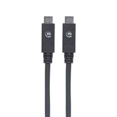 Manhattan cable USB-C a USB-C 2M Black Manhattan cable USB-C a USB-C 2M Black