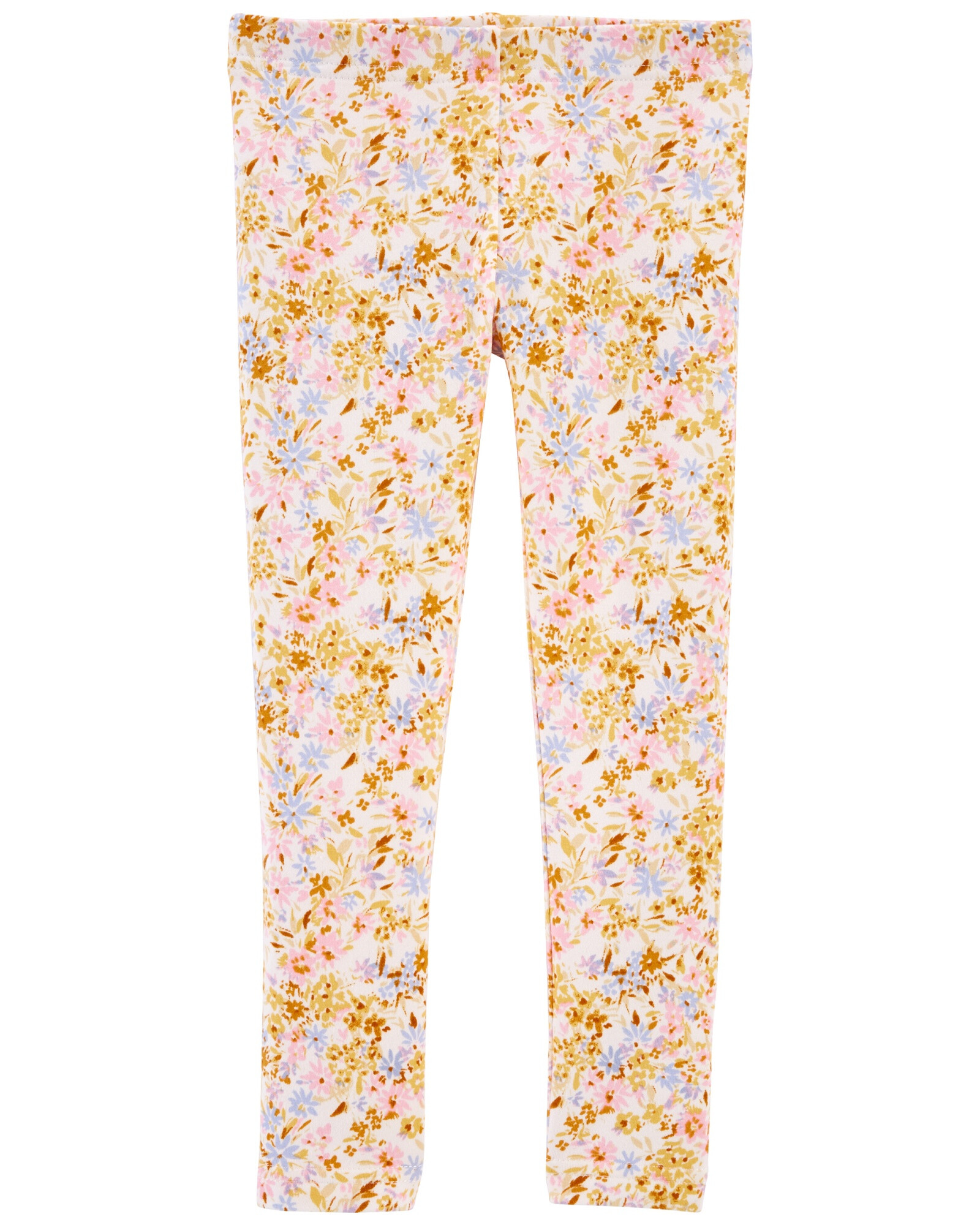 Calza de algodón diseño floral Sin color