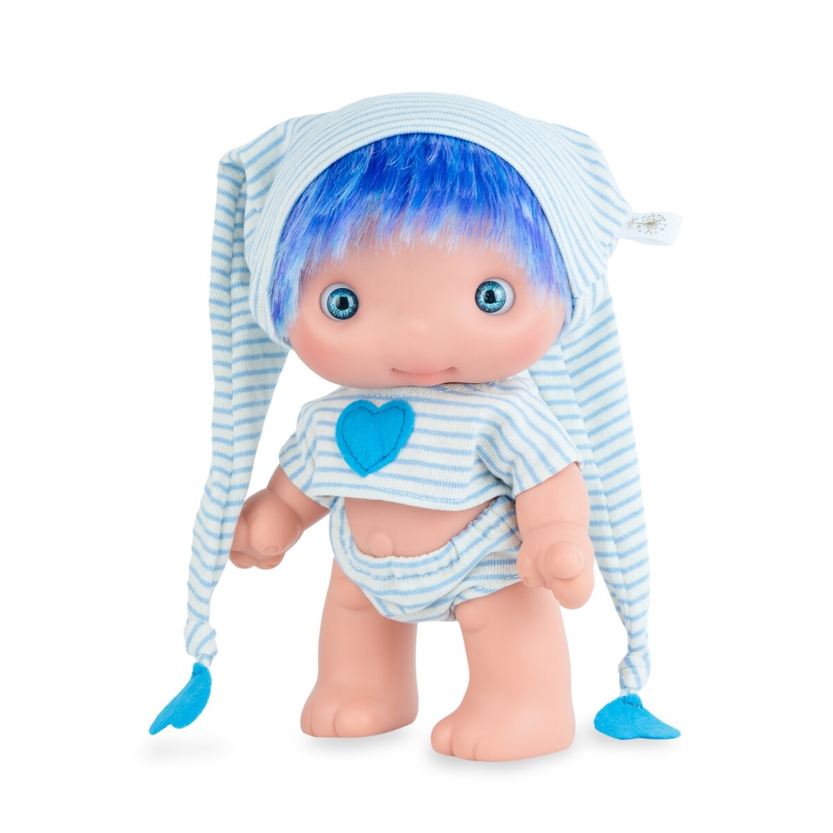 Muñeca Marina Pau Piu Ecolors 25CM Pijama - AZUL 