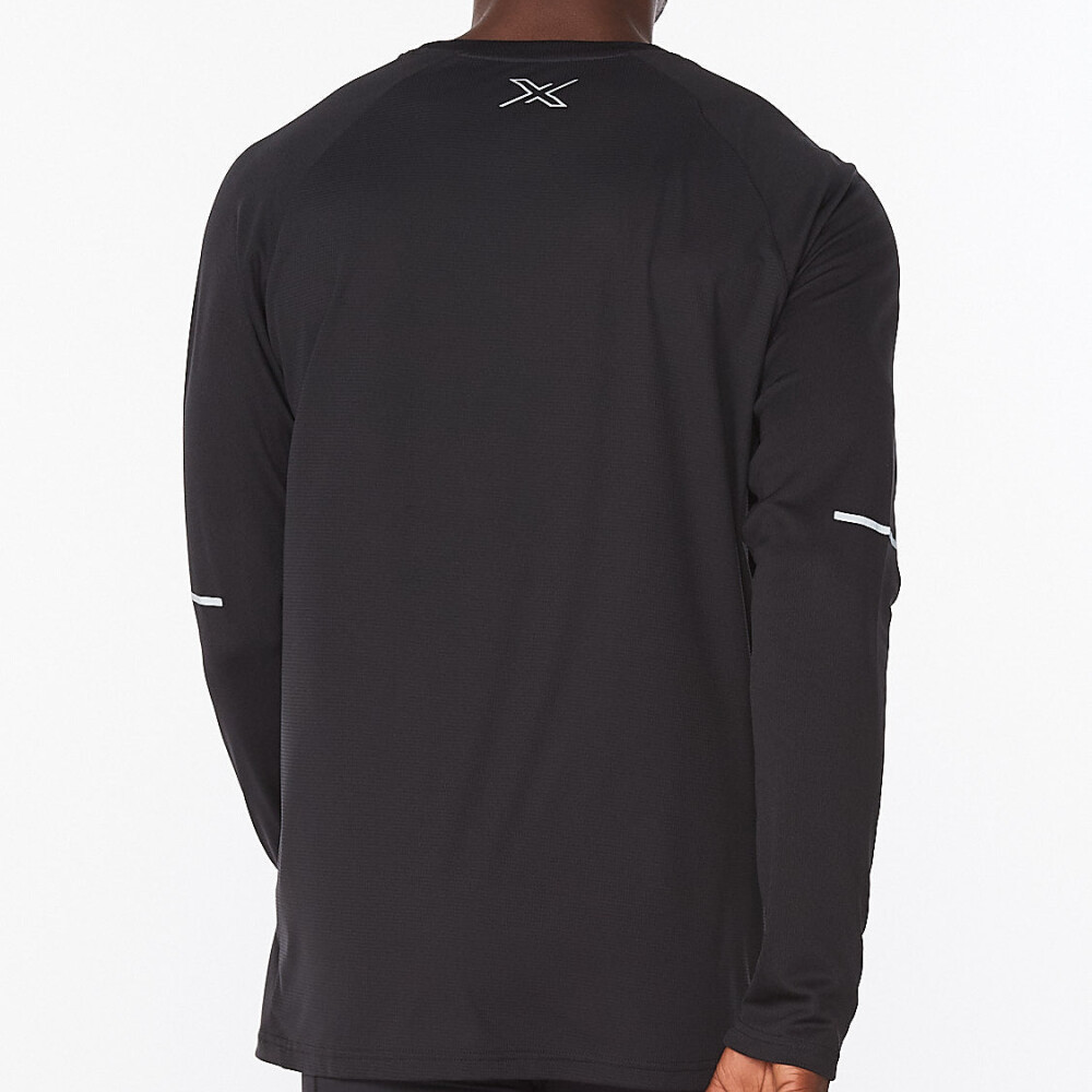 Aero Long Sleeve - Hombre Black/silver Reflective