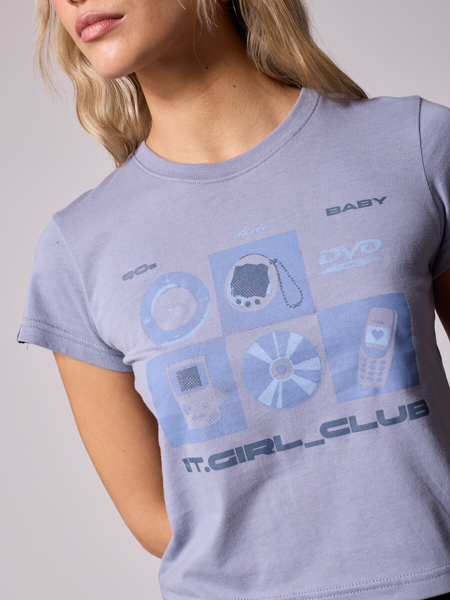 T-SHIRT CATIN DIXIE Gris Claro