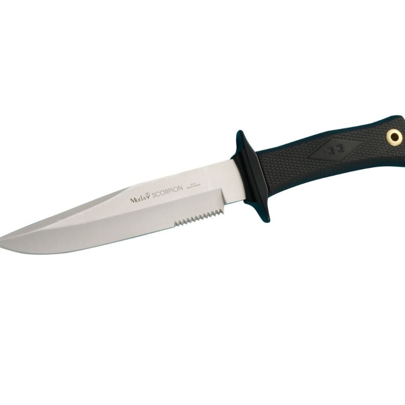 Cuchillo Muela Scorpion Hoja Acero Inoxidable Liso Dentado Cuchillo Muela Scorpion Hoja Acero Inoxidable Liso Dentado