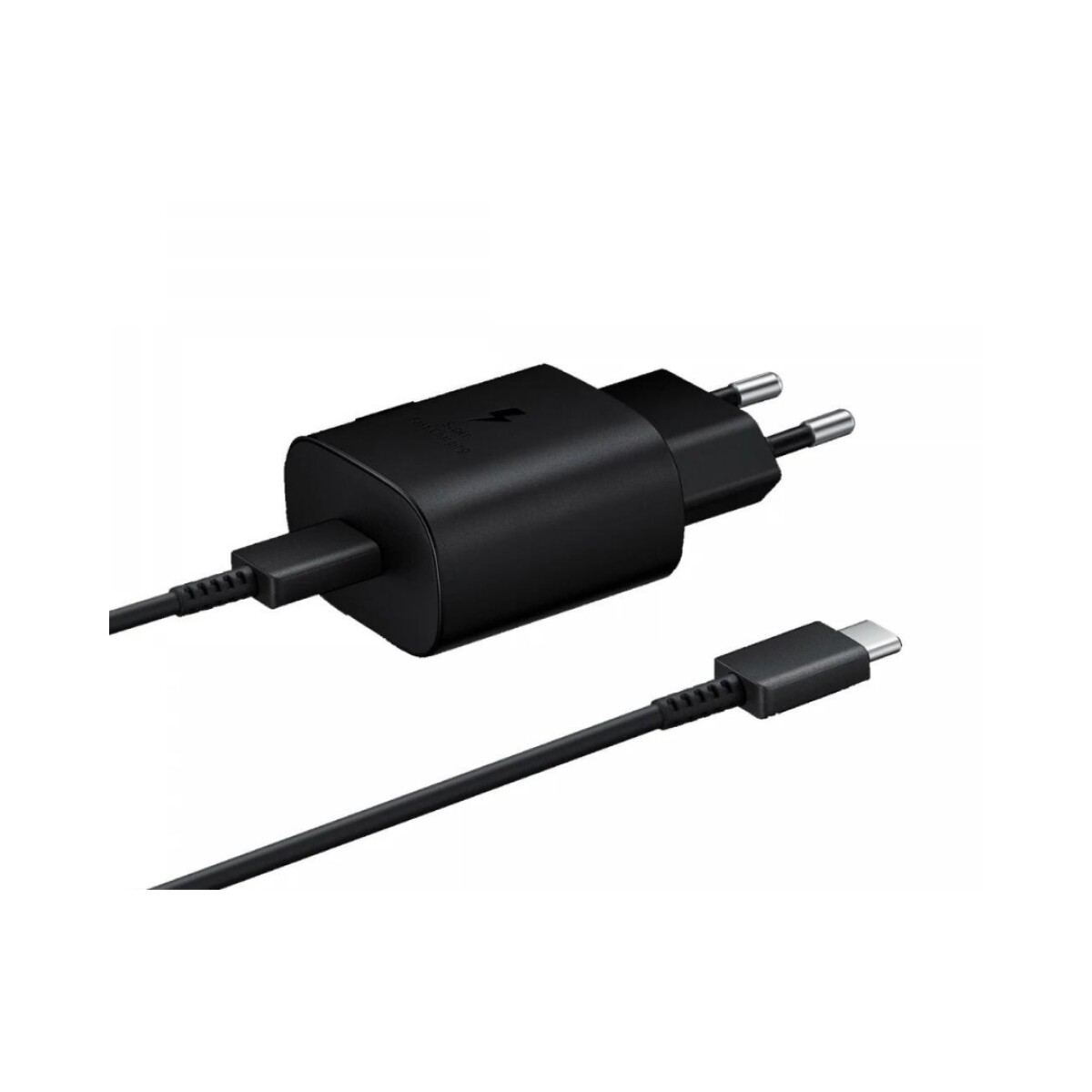 Cargador Original Samsung 25W USB-C Con Cable USB-C Negro 