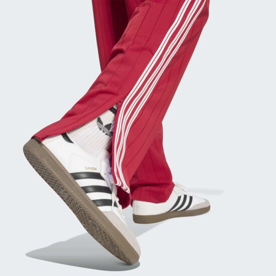 Pantalón Adidas Deportivo Firebird Drop Needle Rojo