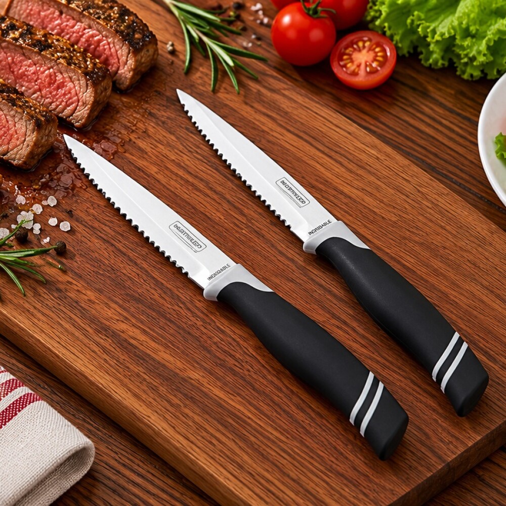 Tropical Set 2 Cuchillos Negro/Blanco 22235-56 Tropical Set 2 Cuchillos Negro/Blanco 22235-56