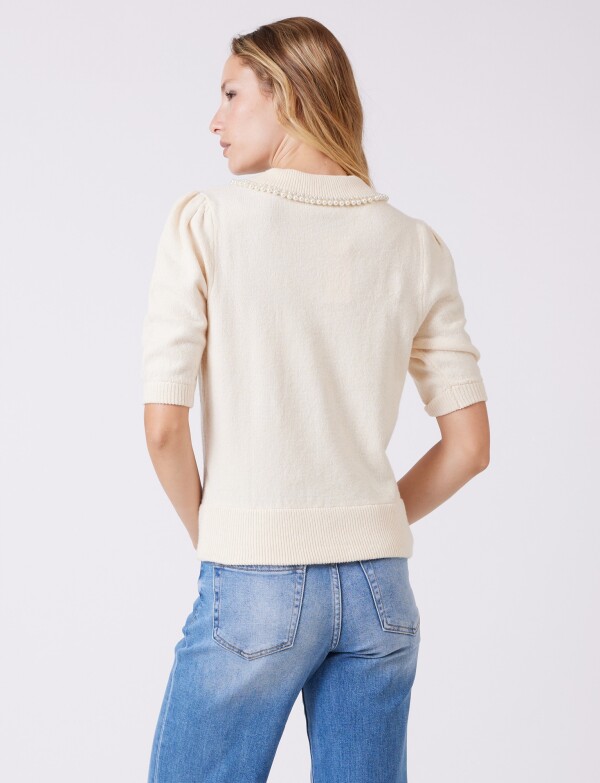 Buzo Perlas BEIGE CLARO