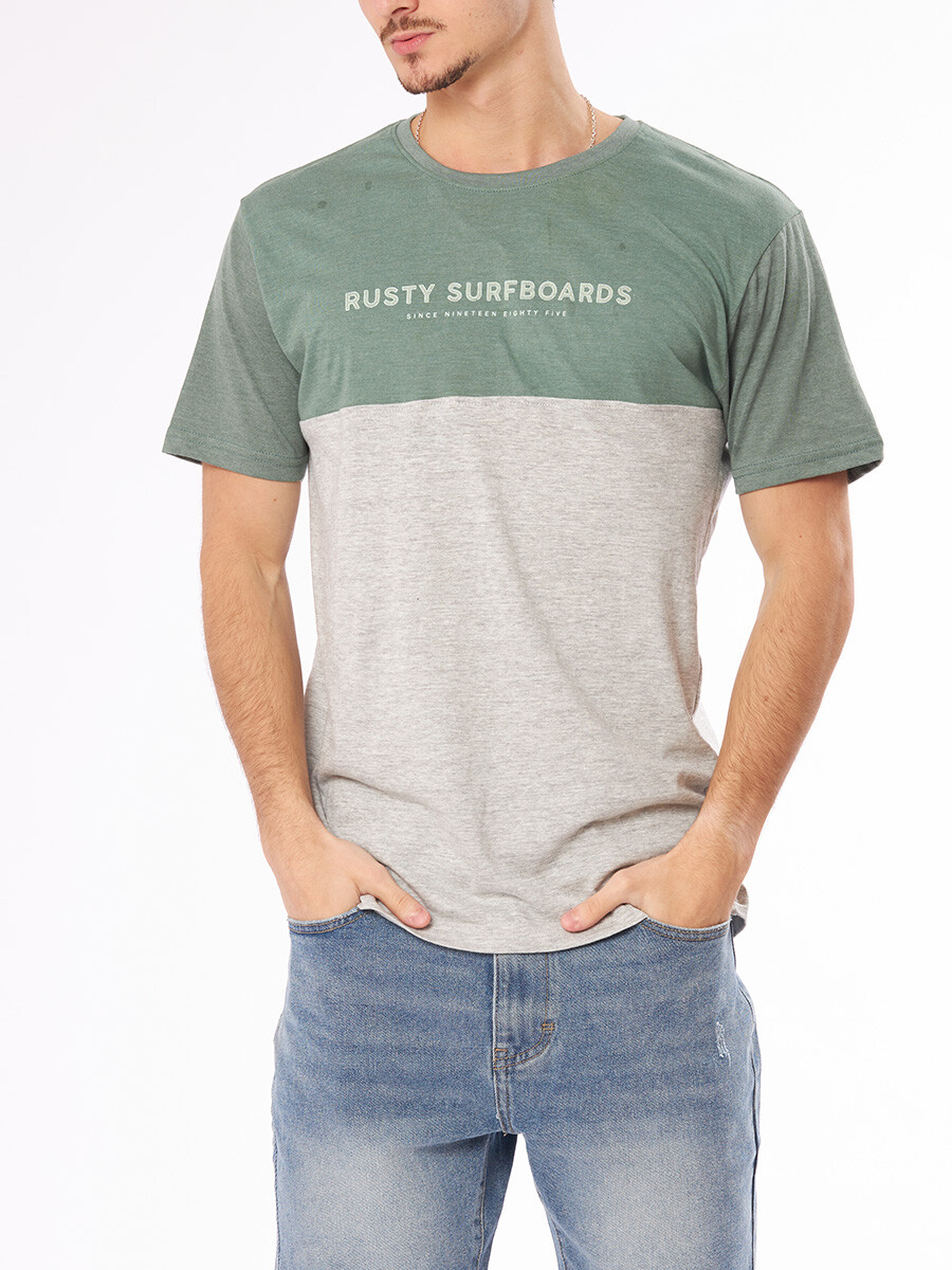 T-SHIRT VINCI RUSTY - Verde Oscuro 