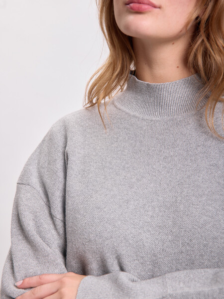 Polera punto Gris Claro