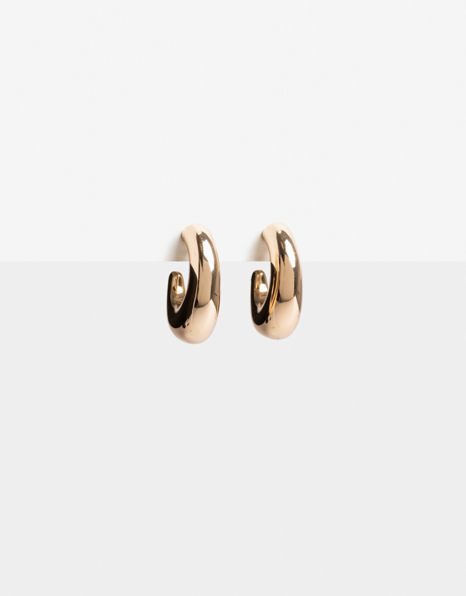 Argollas Metal Bold De La Línea Stay Golden. 