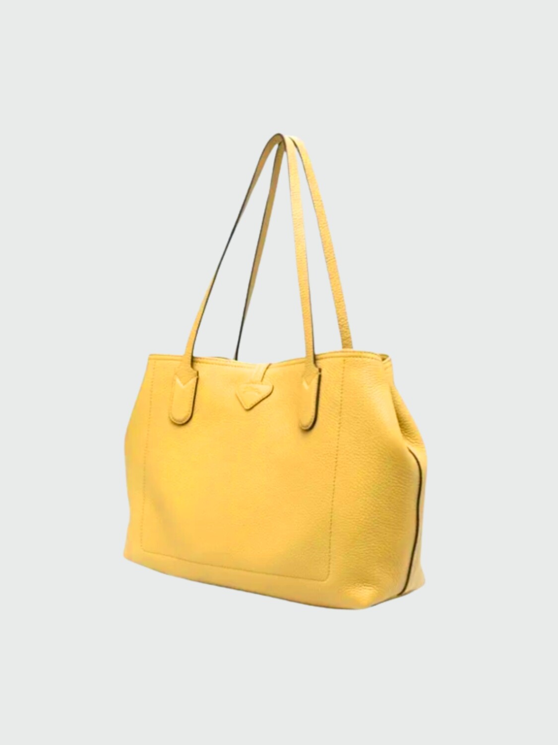Longchamp -Cartera de cuero flexible, Roseau Essential Mostaza
