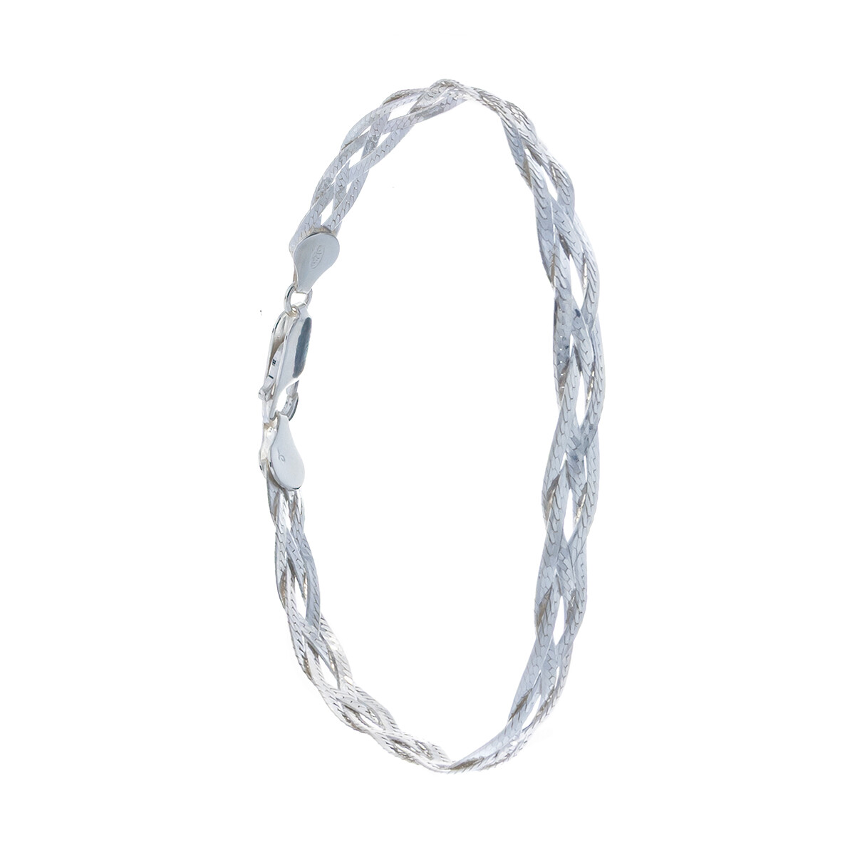 Pulsera de plata 925 entrelazada. 