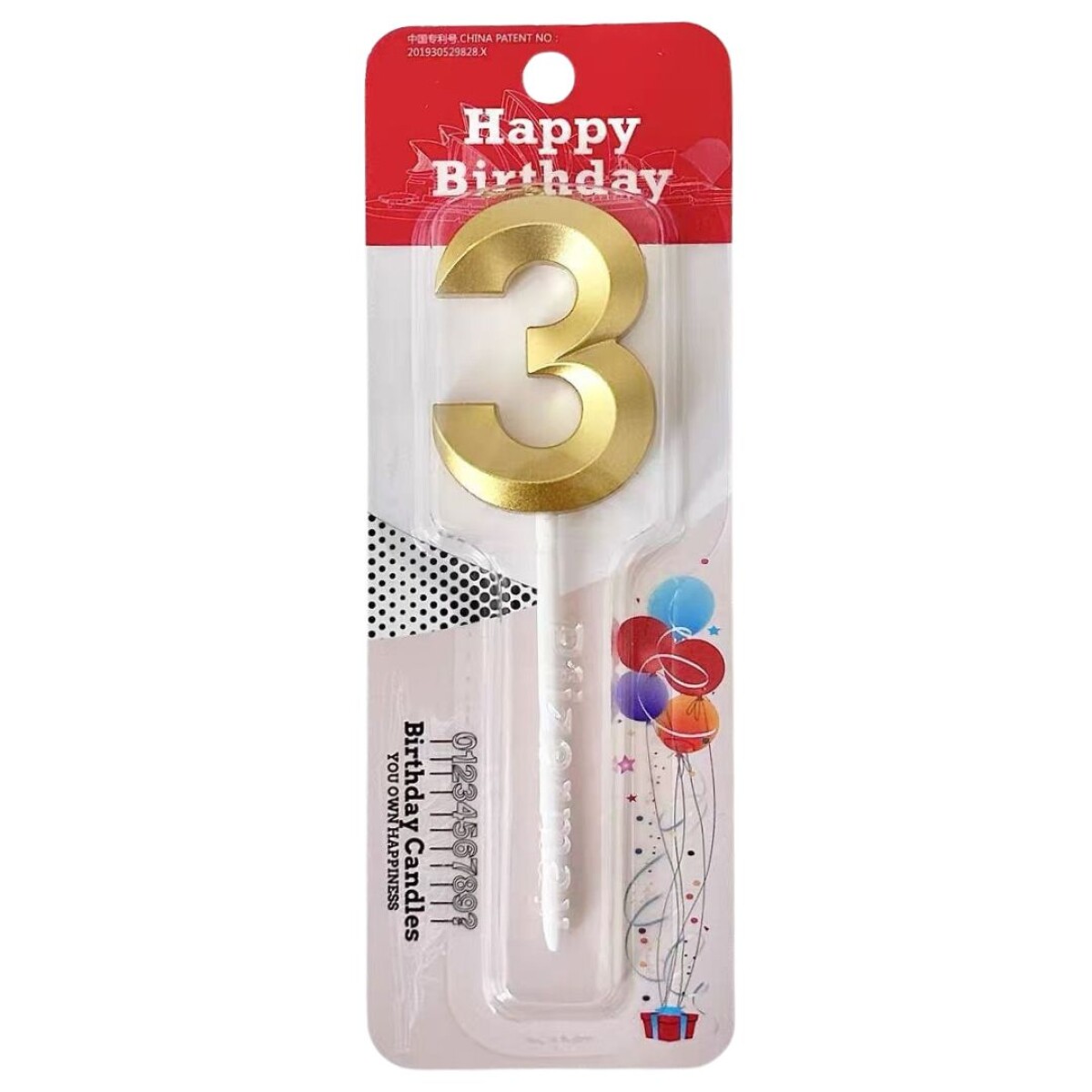 VELA NÚMERO BIRTHDAY CANDLES 