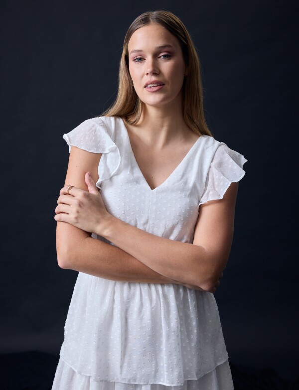 Vestido Capas CRUDO