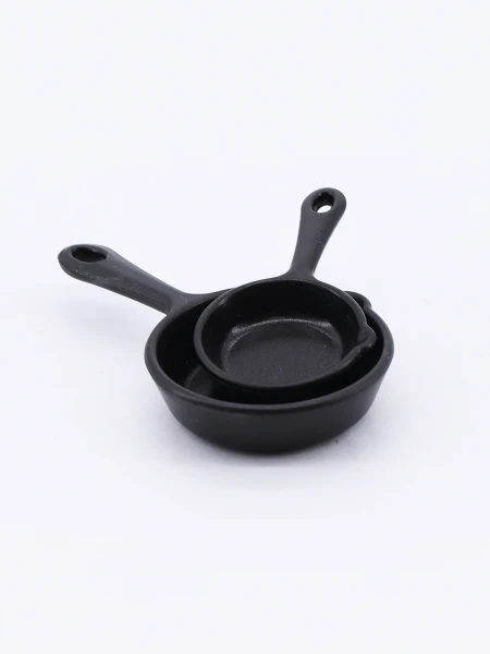 CUCHARAS MEDIDORAS SARTEN SET X 2 NEGRO