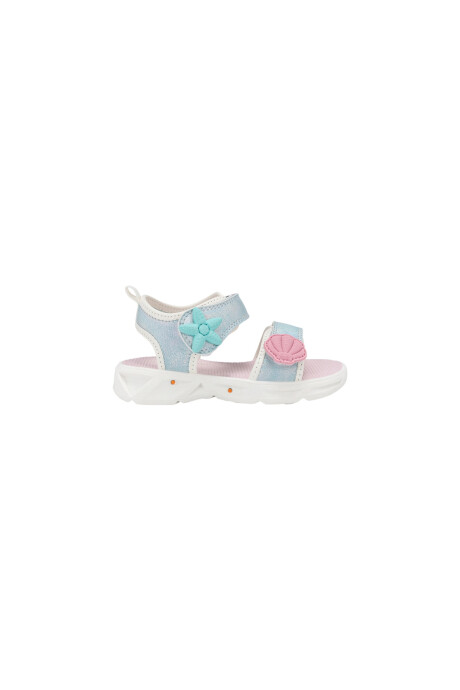 Sandalias con luces y brillo, celestes Sandalias con luces y brillo, celestes