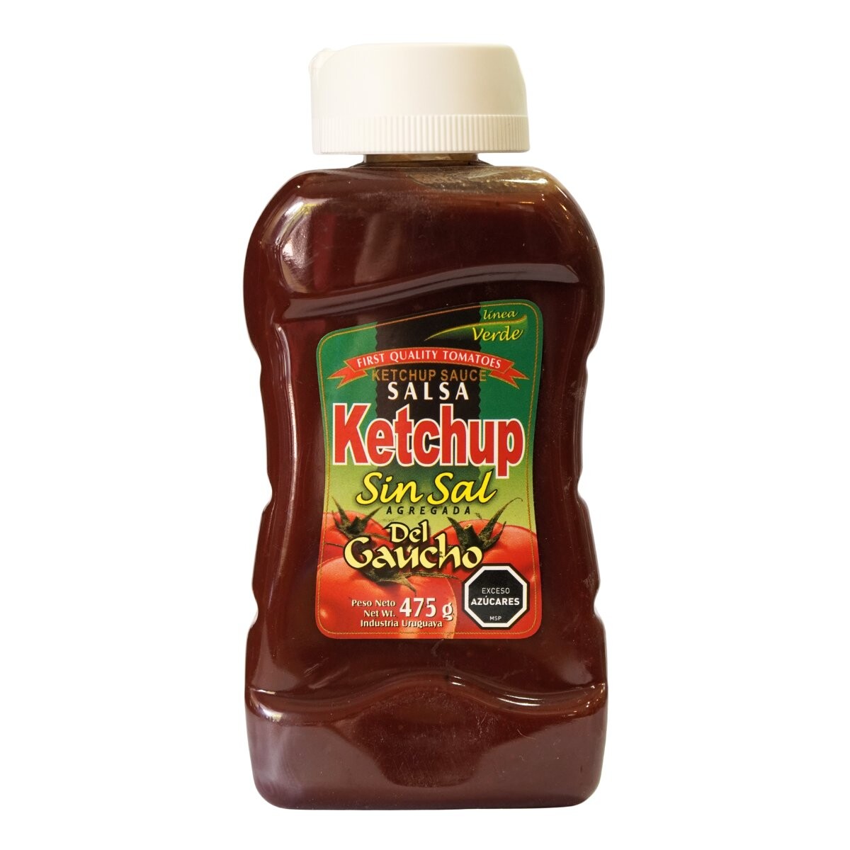SALSA KETCHUP DEL GAUCHO S/SAL PET DOWN 497G 
