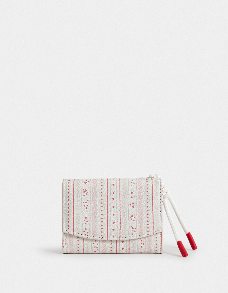 Billetera Solapa Corazones 