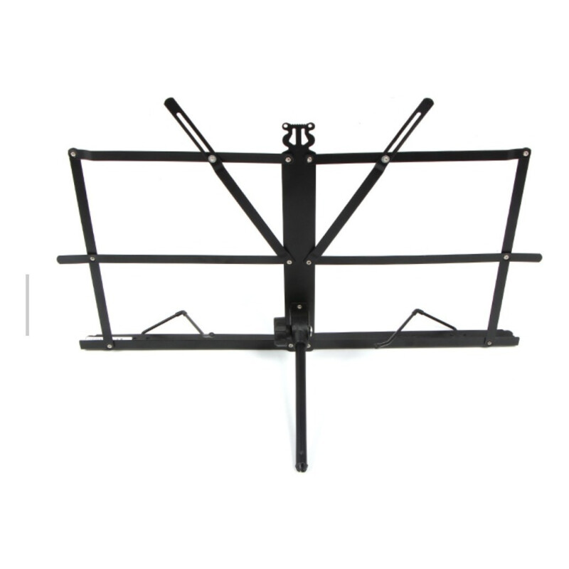 Atril Partituras De Mesa + Funda Musica Negro