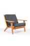 LOTUS POLTRONA POLTRONA LOTUS ACQUABLOCK NEGRO 93x87x86CM JATOBA
