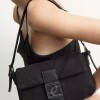 Cartera al hombro Signature en canvas Negro