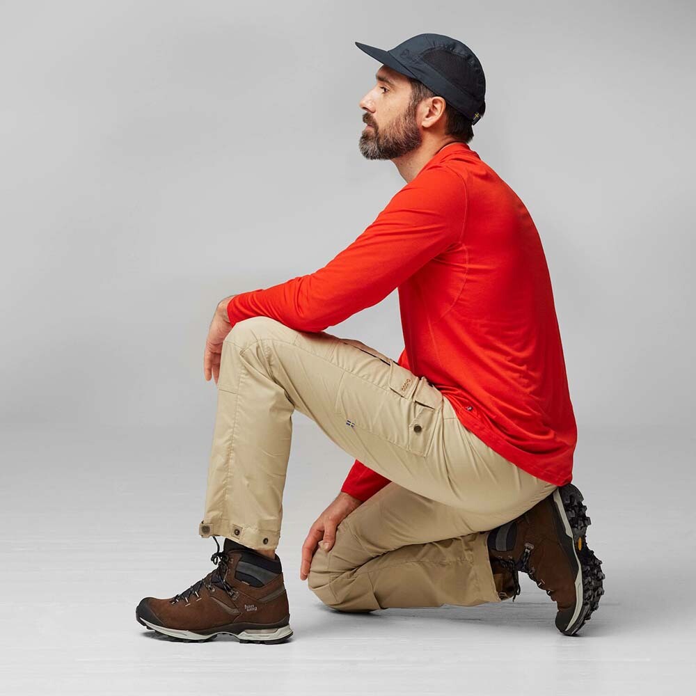 Polo Fjallraven Abisko Day Hike LS M Hombre Green