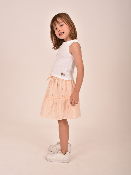 FALDA BRODERIE CORAL