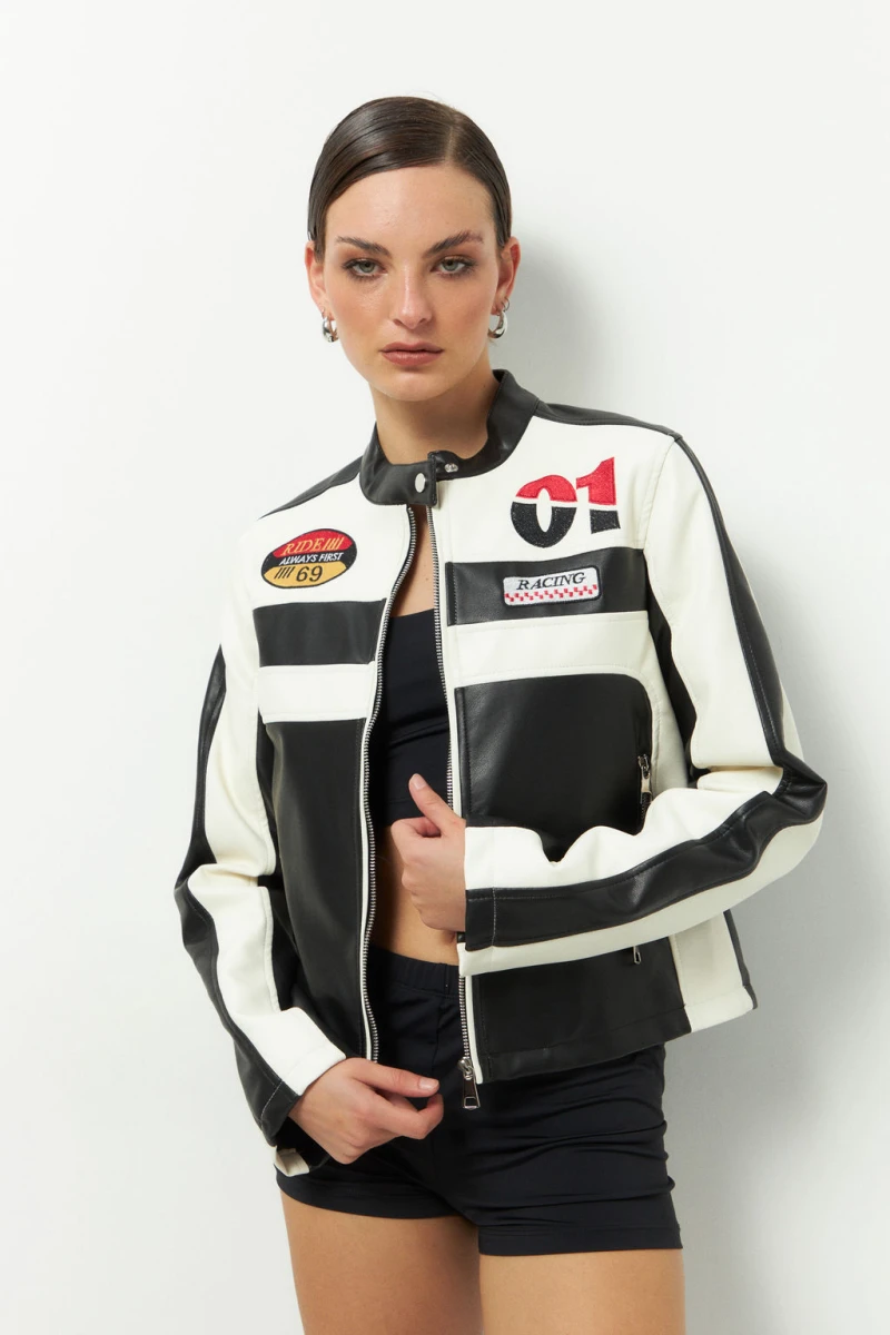CAMPERA RACING Negro