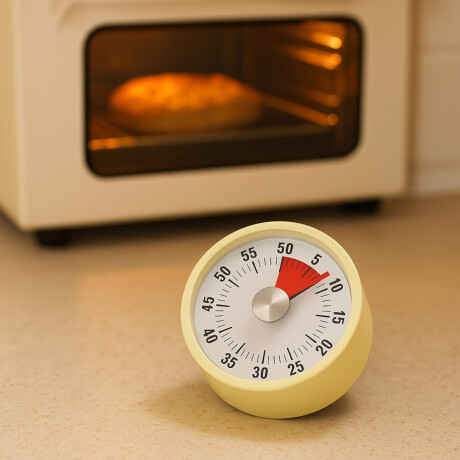 Timer Cocina Mecánico Crema ADE Timer Cocina Mecánico Crema ADE
