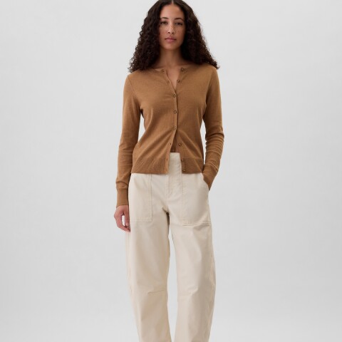 V-KHAKI BARREL CHINO