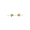 Brazalete Sikar-Plata Rodinada con micra oro 18k-Piedra Turmalina multicolor-BR2003 Conpiedra