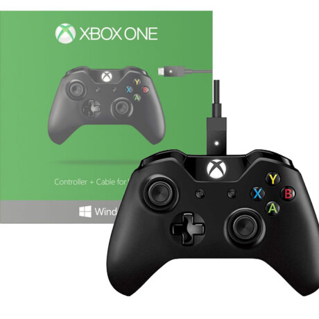 Joystick Xbox One Inalambrico y Cableado Original Negro 001
