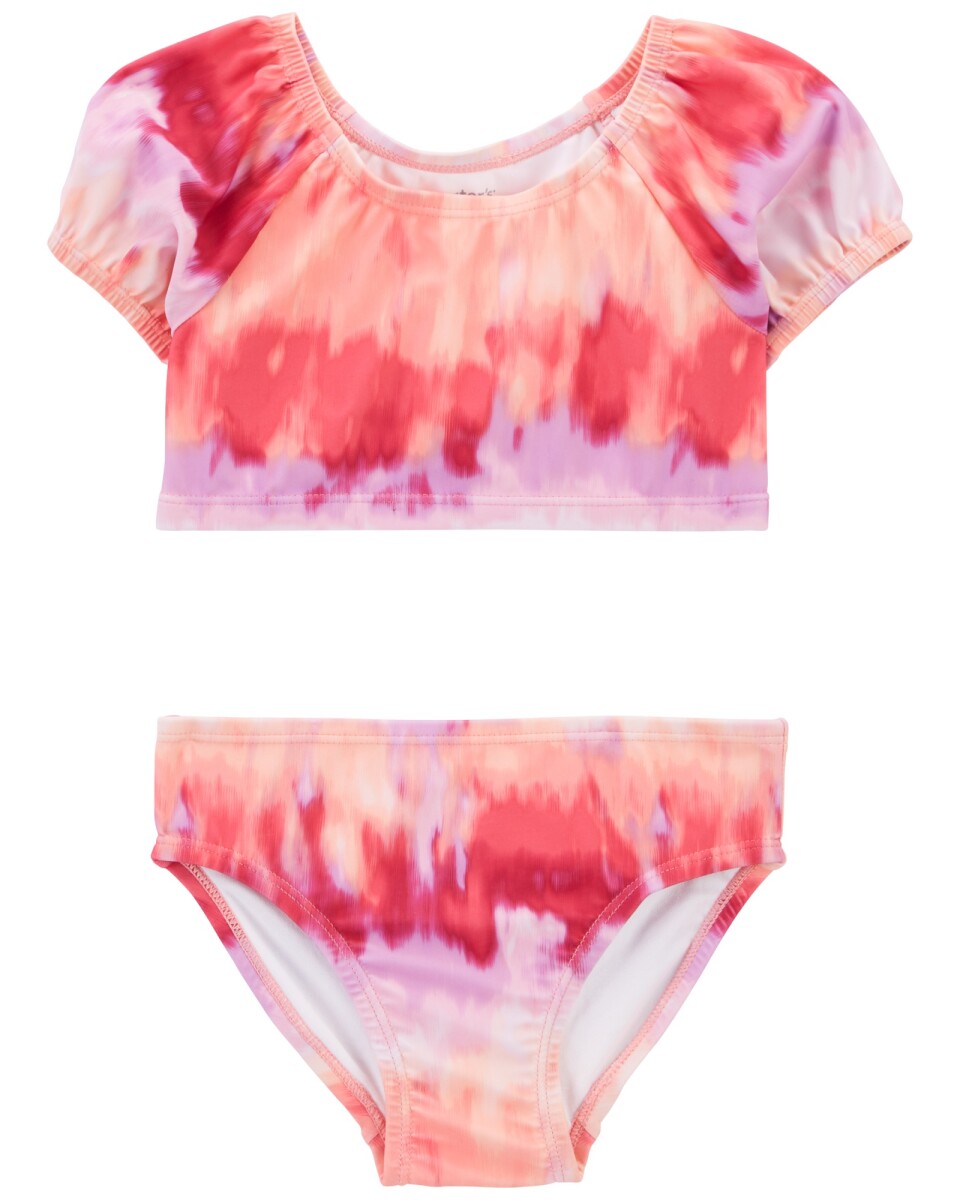 Malla de baño dos piezas con protección UPF 50+ diseño tie-dye 