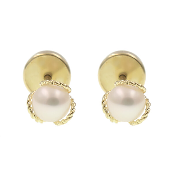 Caravanas Bebe oro 18k y Perlas 906 Caravanas Bebe oro 18k y Perlas 906