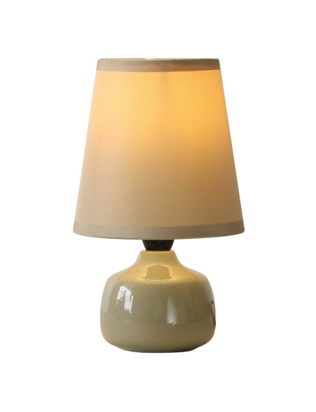 LAMPARA DE MESA CERAMICA D13x22CM BEIGE LAMPARA DE MESA CERAMICA D13x22CM BEIGE
