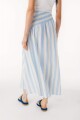 Falda Zeia Rayas Celeste