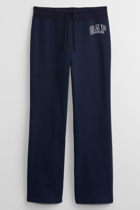 Pantalón Deportivo Logo Gap Sin Puño Mujer Navy Uniform