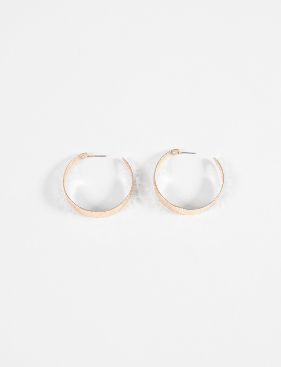 Caravanas con texturas - dorado 