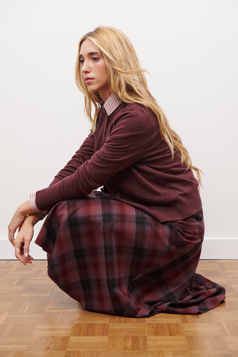 CARDIGAN TWIN BURDEOS