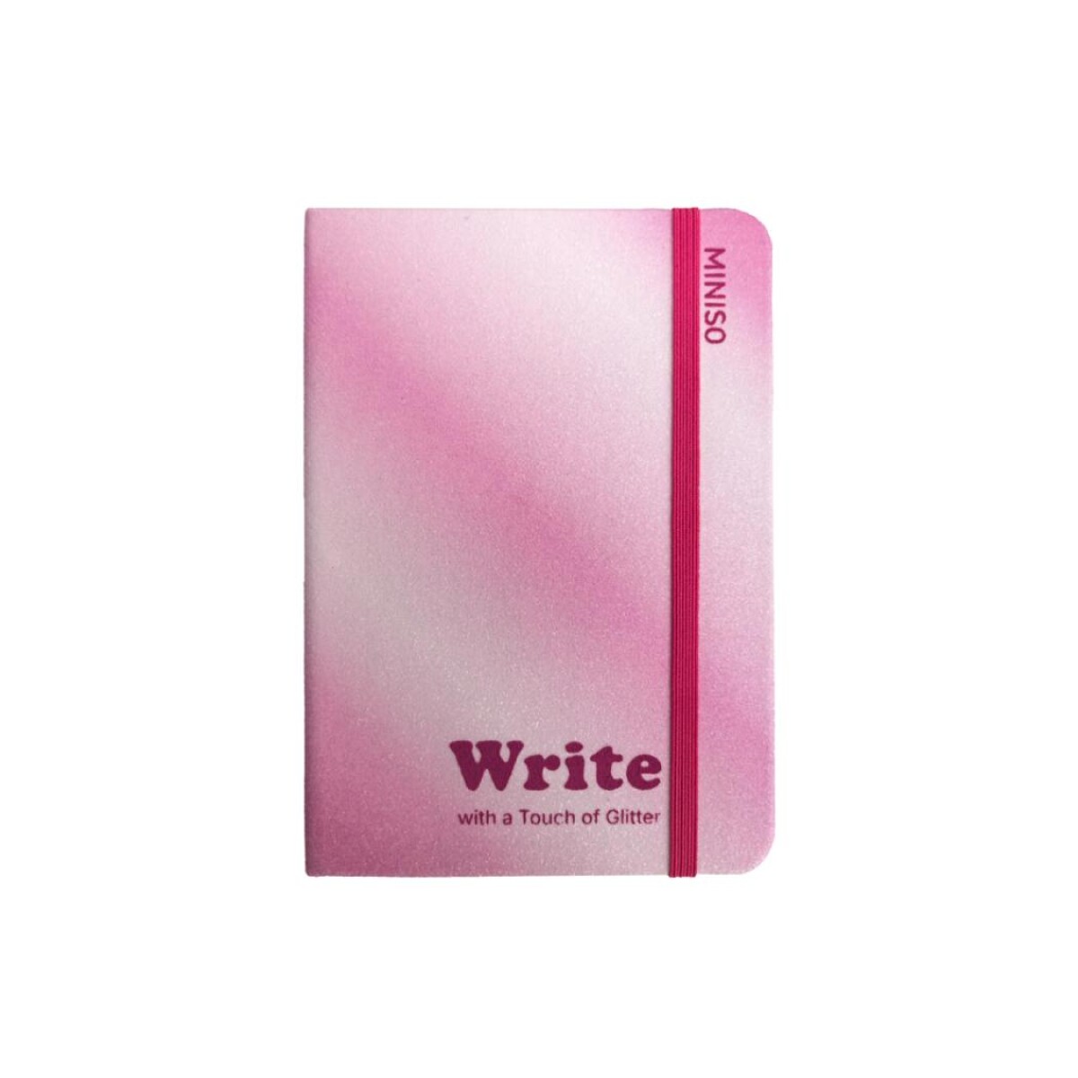 Cuaderno glitter degradé A6 - rosa 