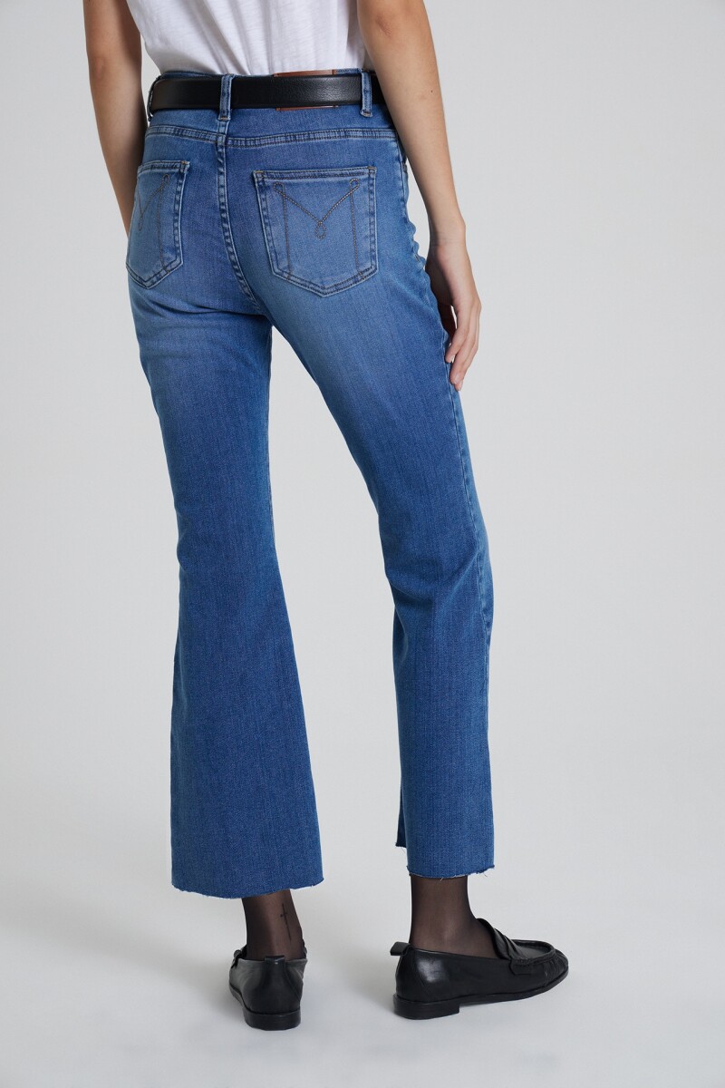 FLARE CROP ALCIONE A Azul
